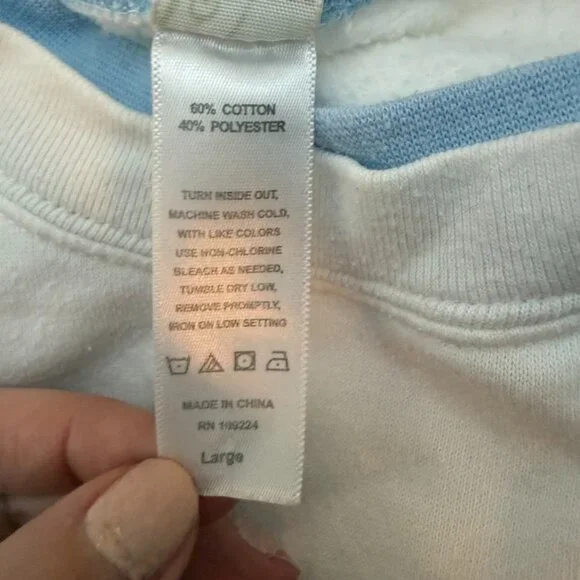 Vintage Rhinestone Snowman Sweatshirt | Decorated Originals | Size L - Picture 12 of 12